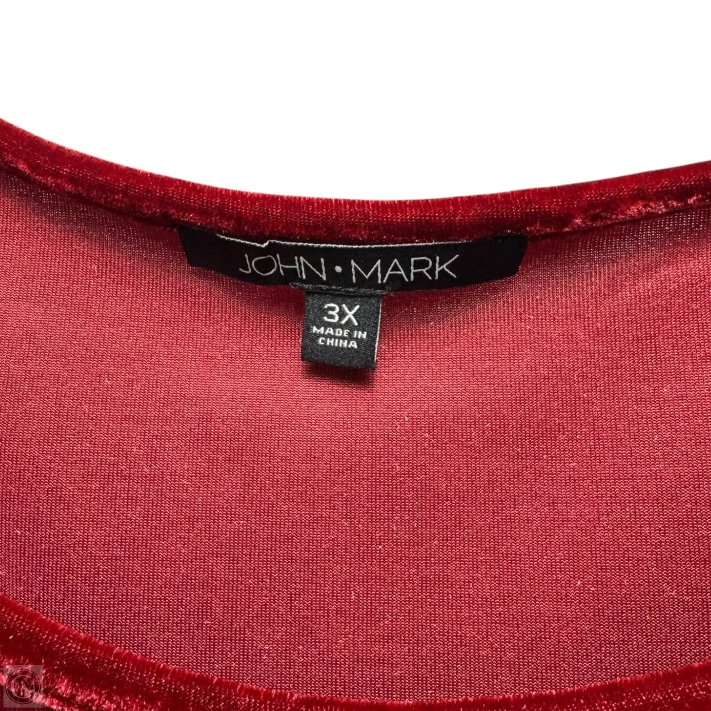 Top Sleeveless By John Mark In Red, Size: 3x
