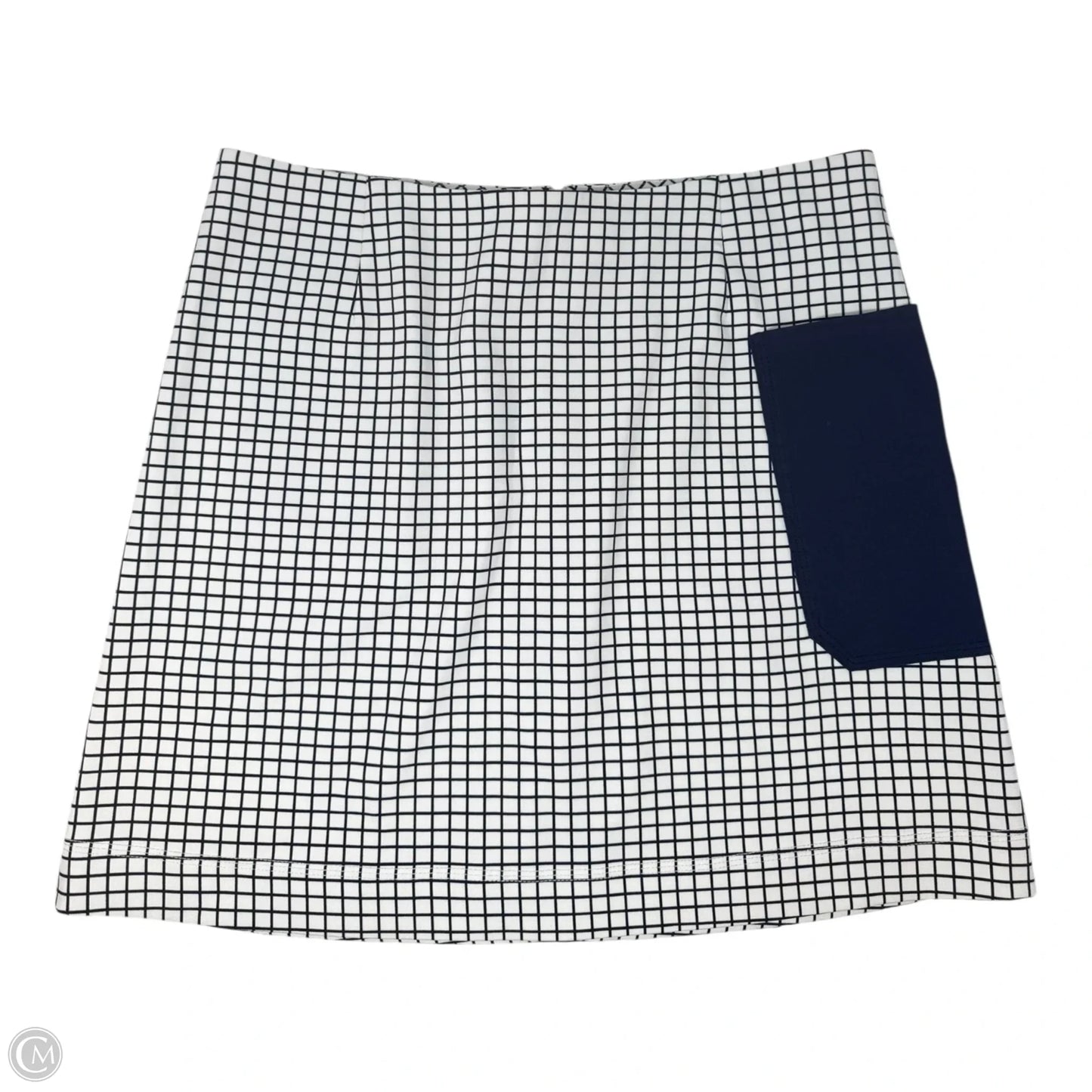 Athletic Skirt Designer By Tory Sport by Tory Burch In Blue & White, Size: L