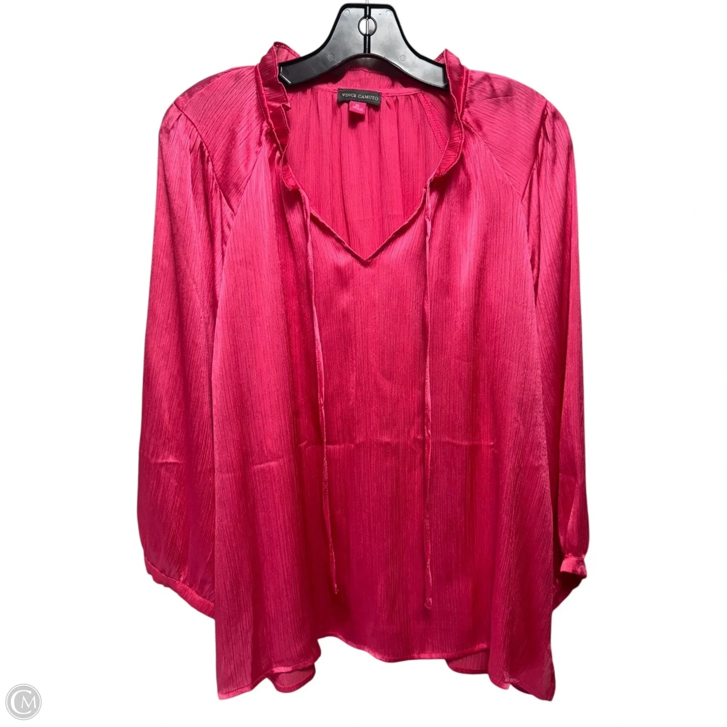 Top Long Sleeve By Vince Camuto In Pink, Size: Xl