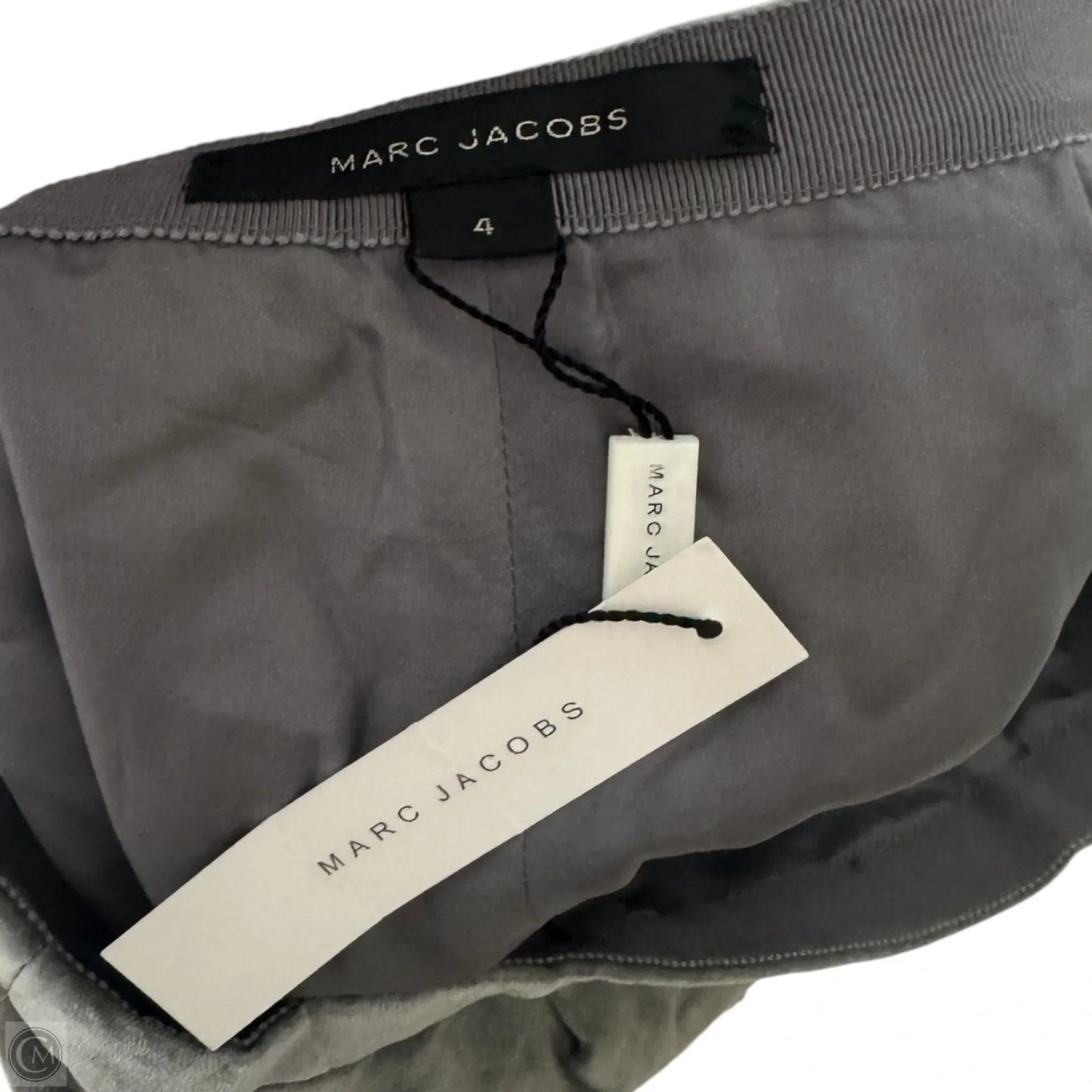 Velour Skirt Designer By Marc Jacobs In Grey, Size: 4