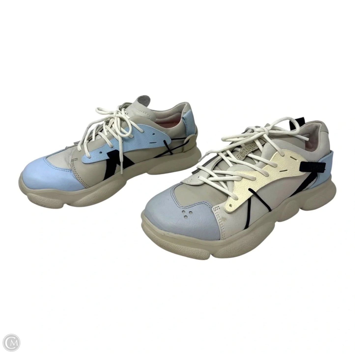 Karst Paneled Leather Shoes Sneakers By Camper In Multi-colored, Size: 9