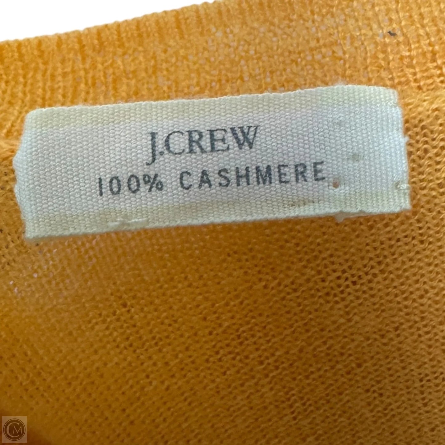 Sweater Cardigan Cashmere By J. Crew In Orange, Size: S