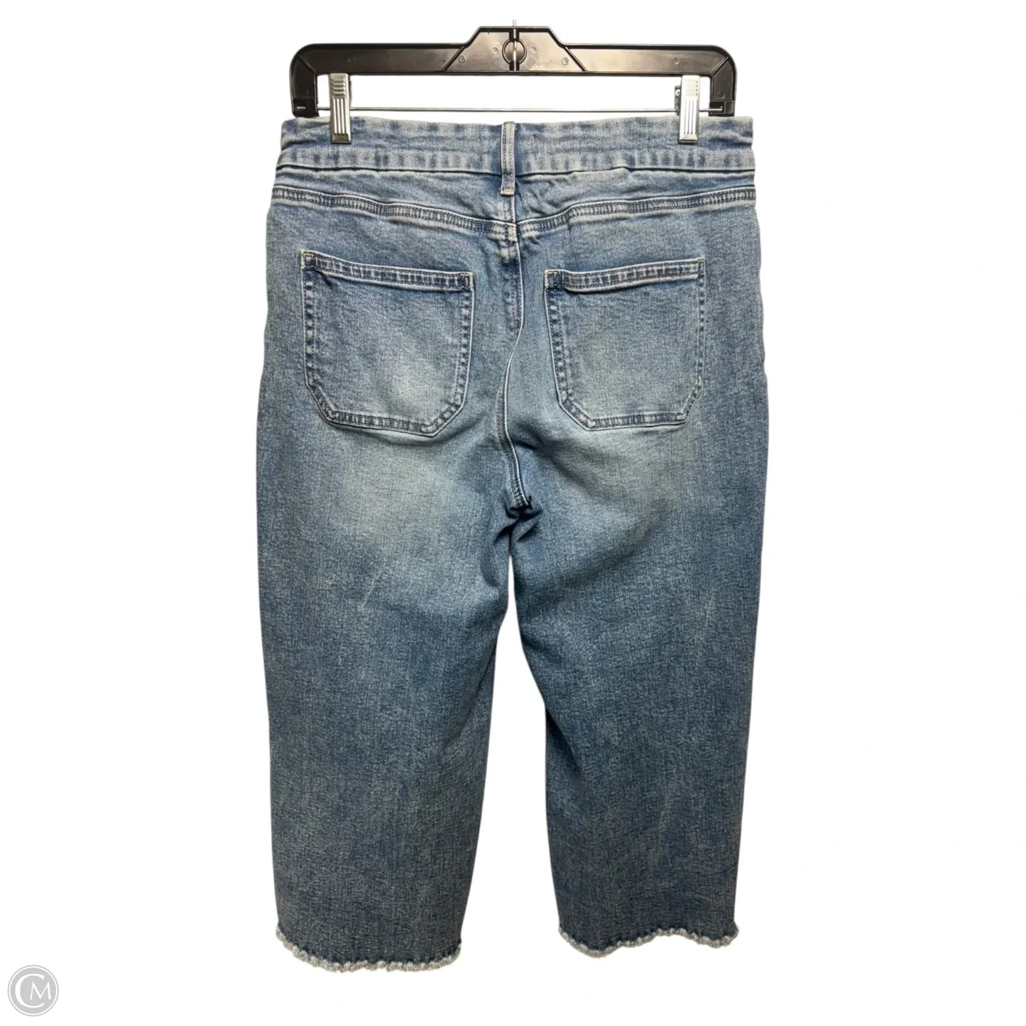 Patchie Major Wide Leg Capri Jeans By Not Your Daughters Jeans In Blue Denim, Size: 6