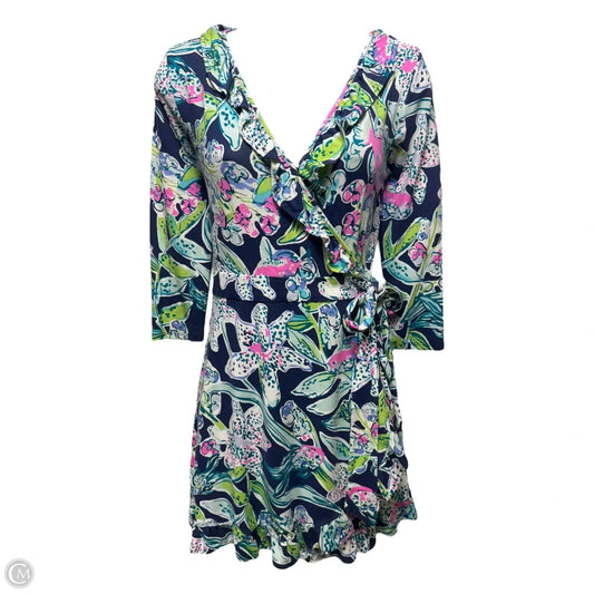 Jessalynne Romper Designer By Lilly Pulitzer In Bright Navy Sway This Way, Size: XS