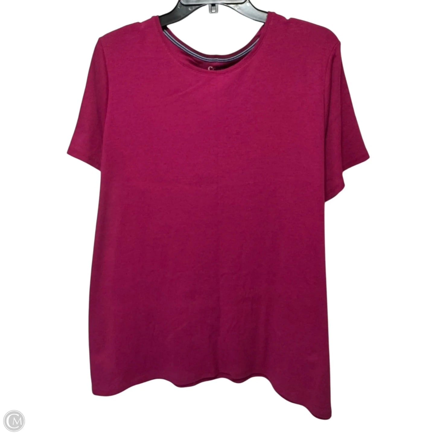 Top Short Sleeve By Croft And Barrow In Pink, Size: 2x