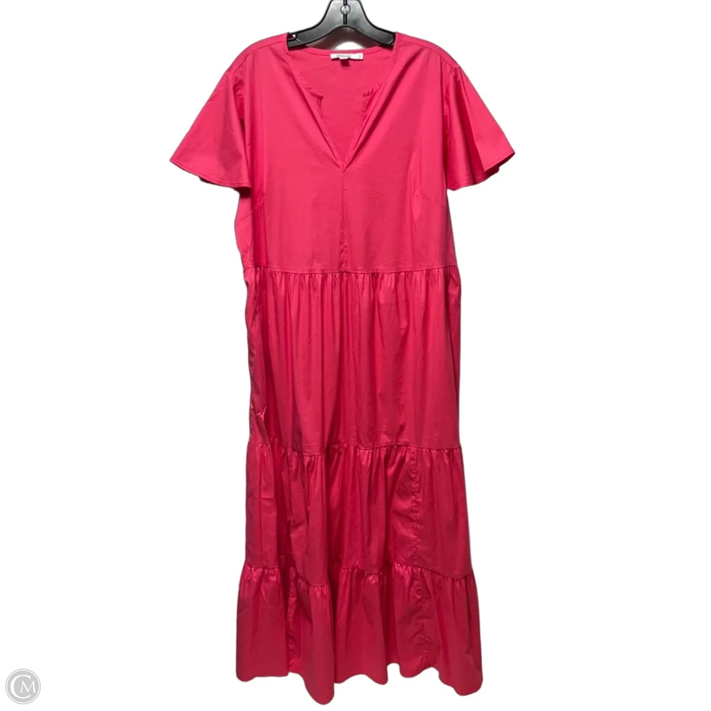 Tiered Dress Casual Maxi By Chicos In Pink, Size: 12