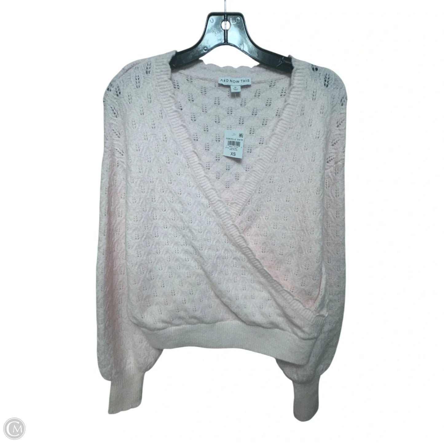 Pointelle Sweater By And Now This In Pink, Size: XS