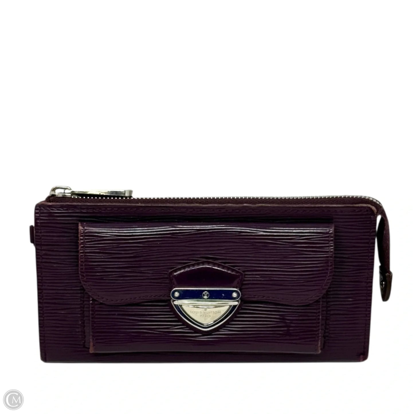 Astrid Wallet Luxury Designer By Louis Vuitton, In Cassis Epi Leather Size: Large