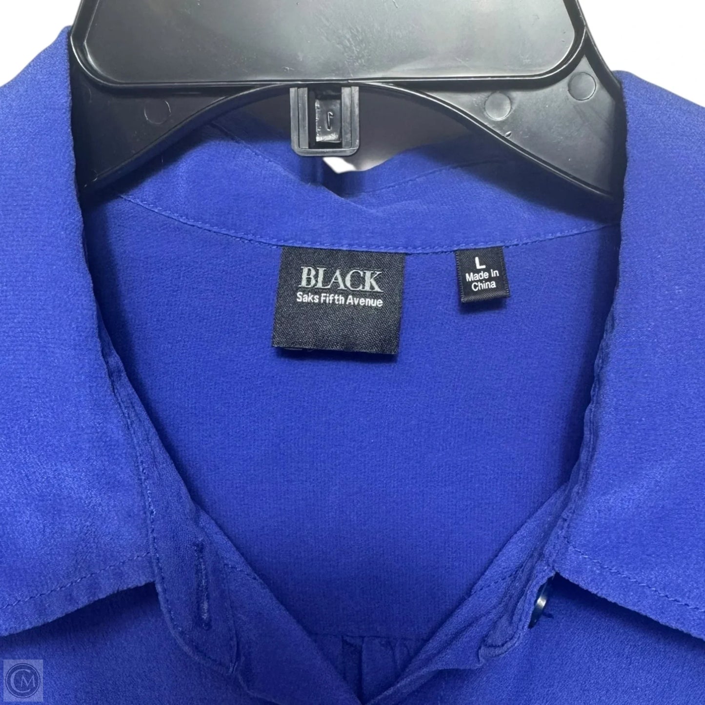 Silk Top Long Sleeve By Saks Fifth Avenue In Purple, Size: L