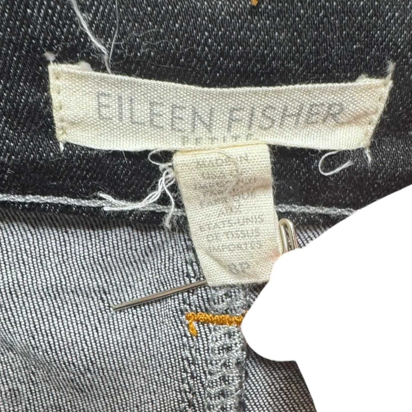 Jeans Skinny By Eileen Fisher In Black, Size: 8P