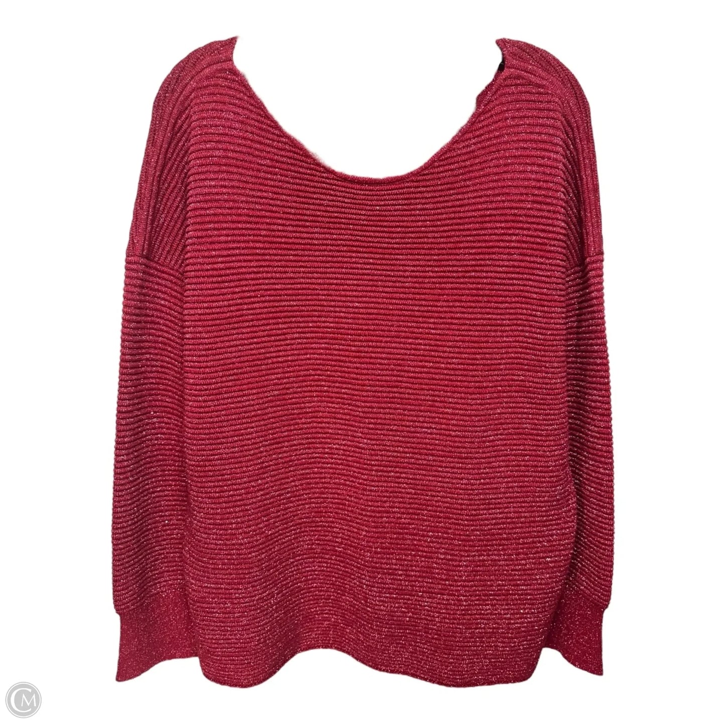 Bonita Sequin Ottoman Bateau Sweater By Tommy Bahama In Red, Size: Xl