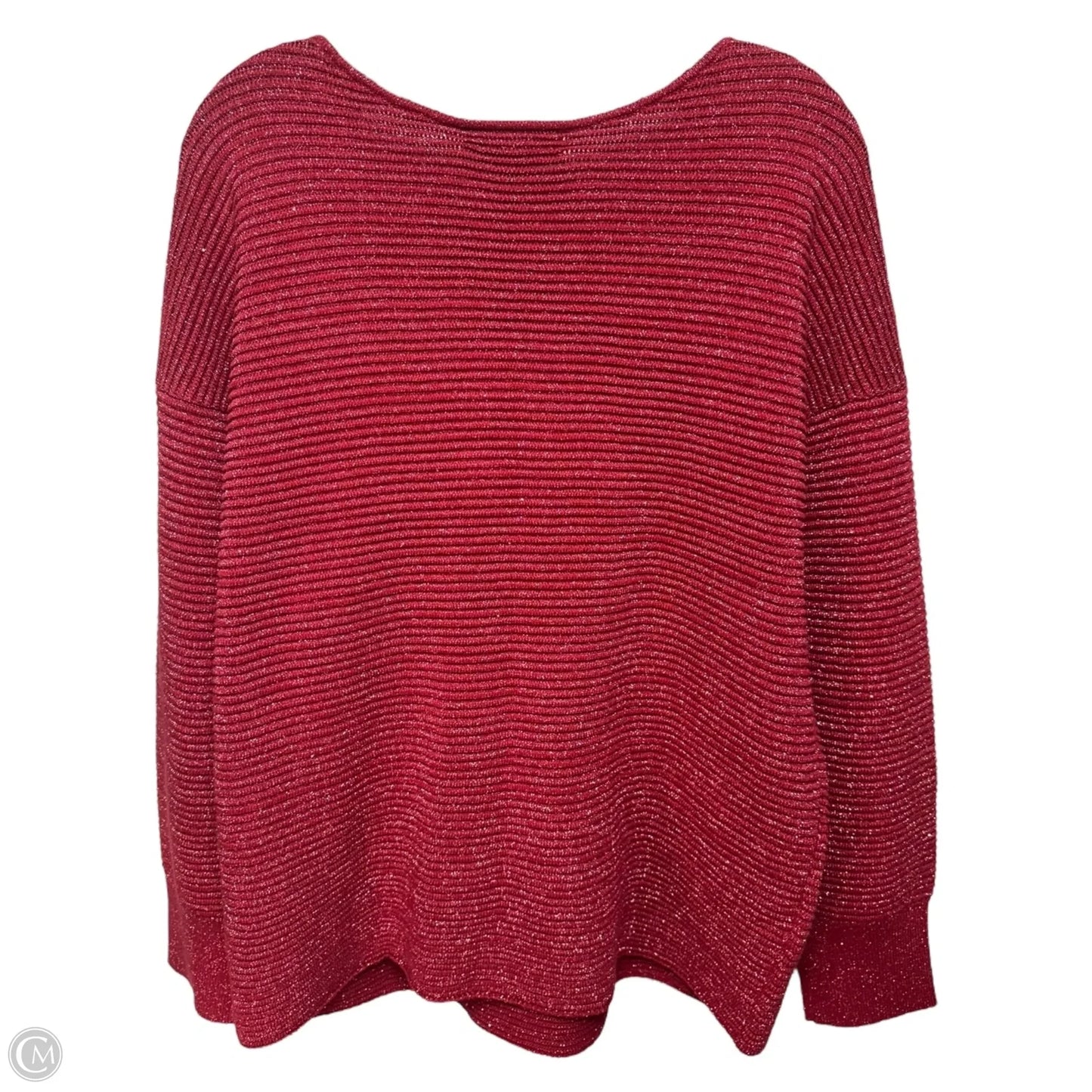 Bonita Sequin Ottoman Bateau Sweater By Tommy Bahama In Red, Size: Xl