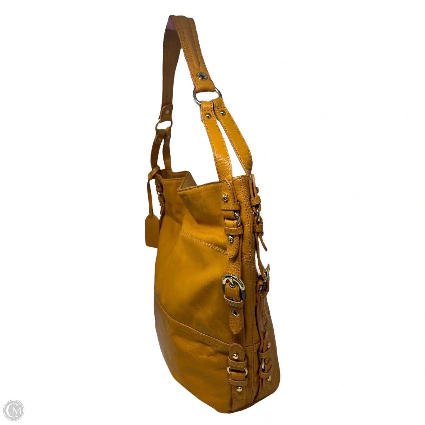 Handbag Leather By Badgley Mischka, Size: Large