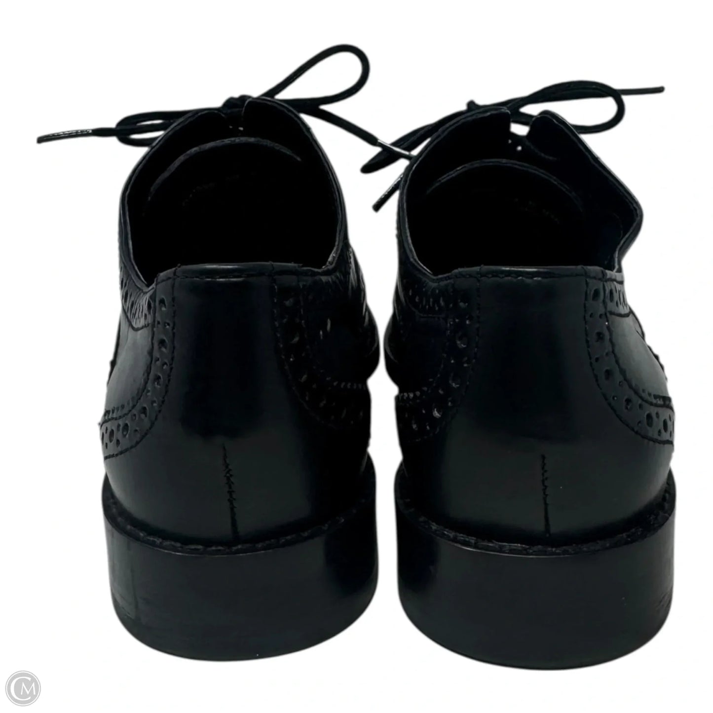 Brogue Shoes Flats By Cole-haan In Black, Size: 5