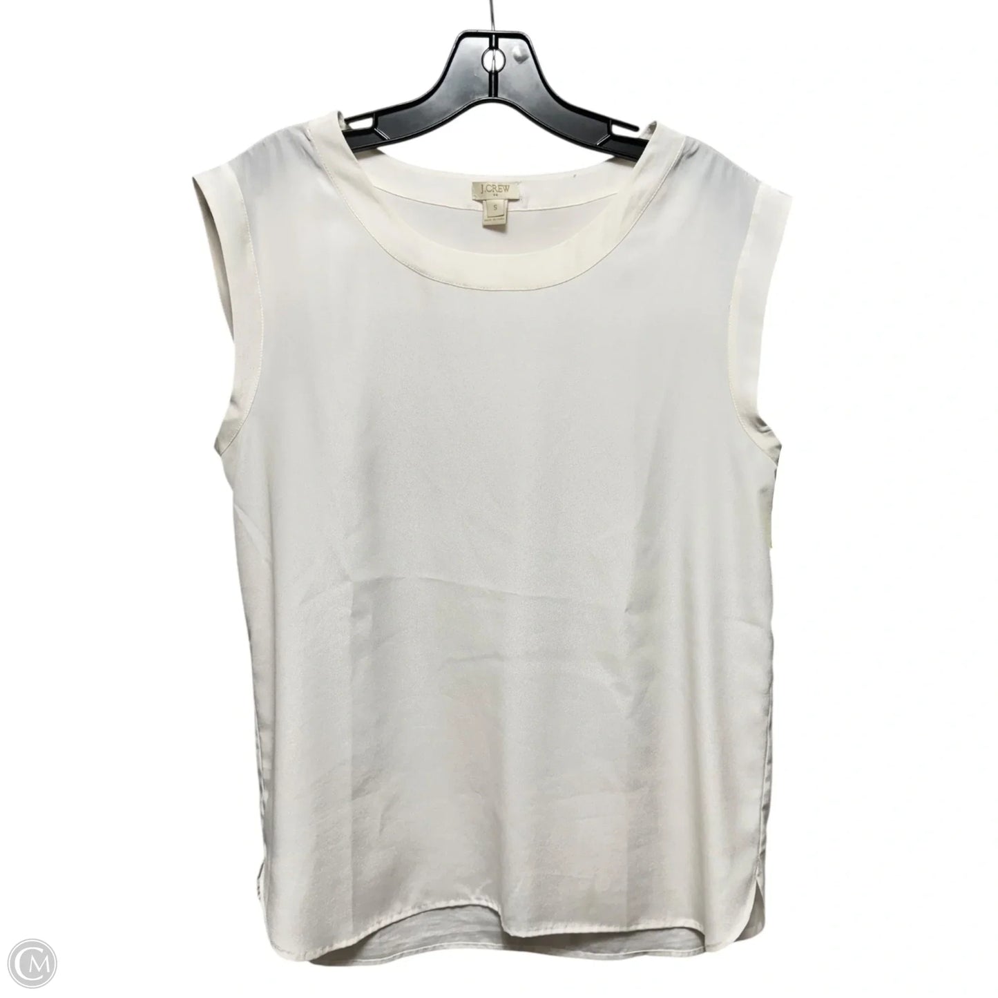 Top Sleeveless By J. Crew In Cream, Size: S