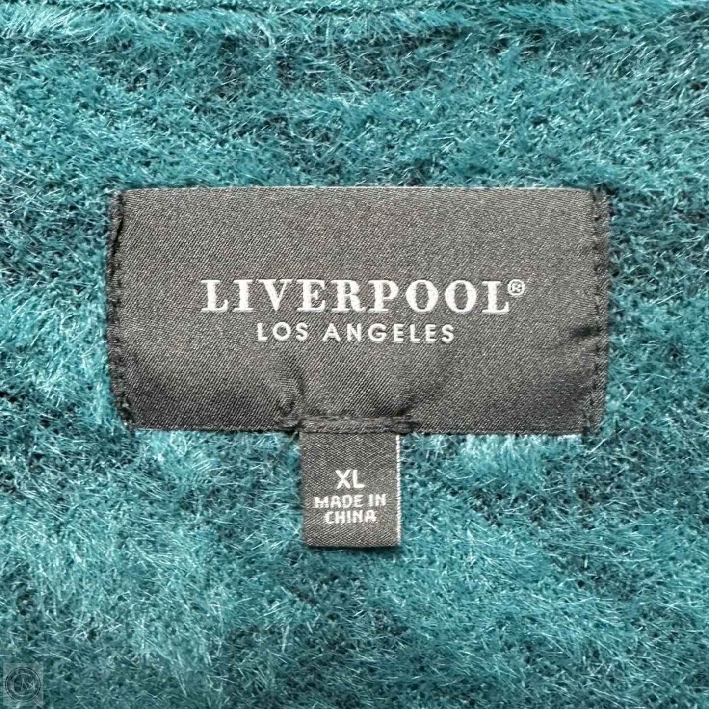 Coat Other By Liverpool In Dark Forest Houndstooth, Size: Xl