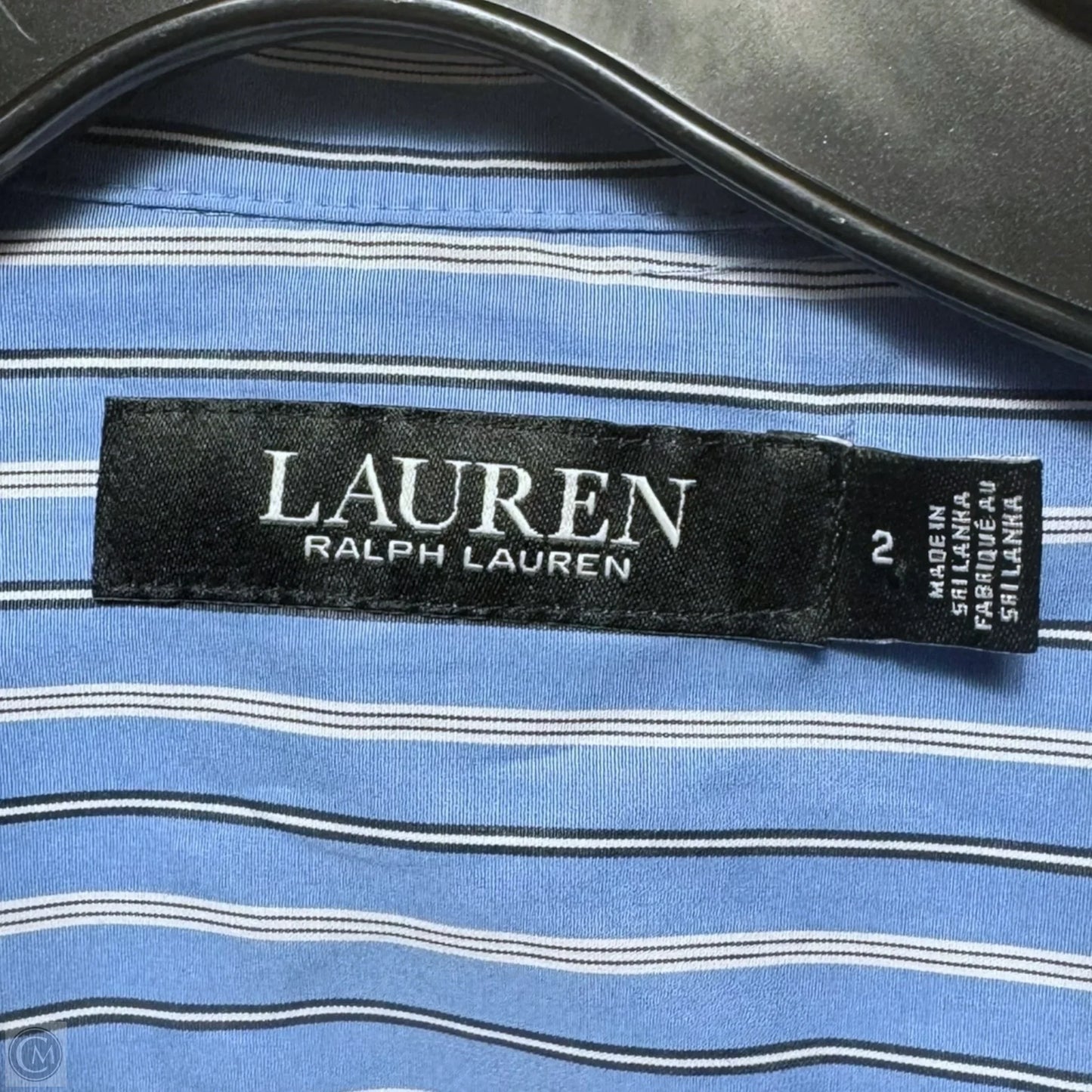 Triella Long-Sleeved Shirt Dress By Lauren By Ralph Lauren In Striped Pattern, Size: 2