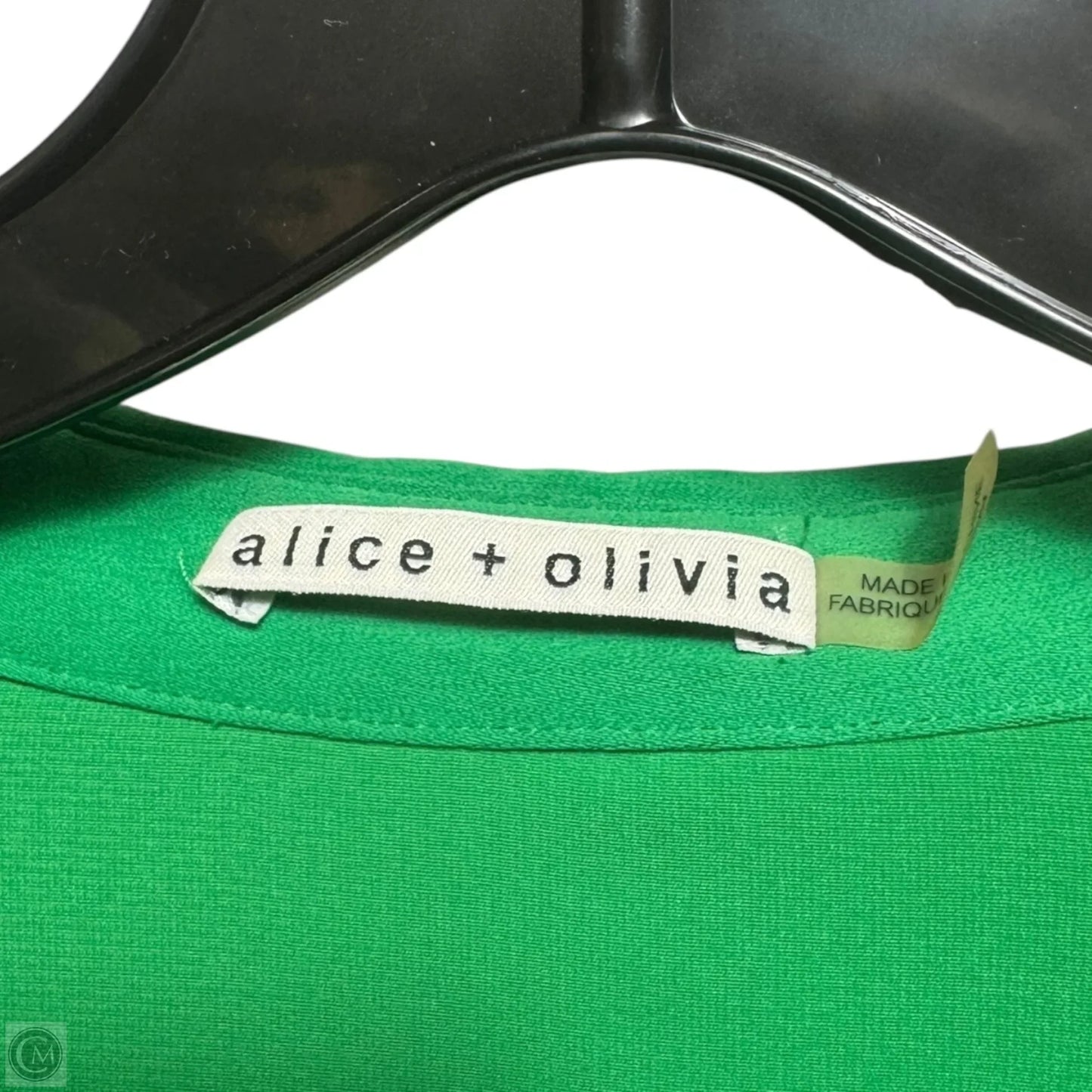 Yoko Pleated Dress Designer By Alice + Olivia In Kelly Green, Size: 4