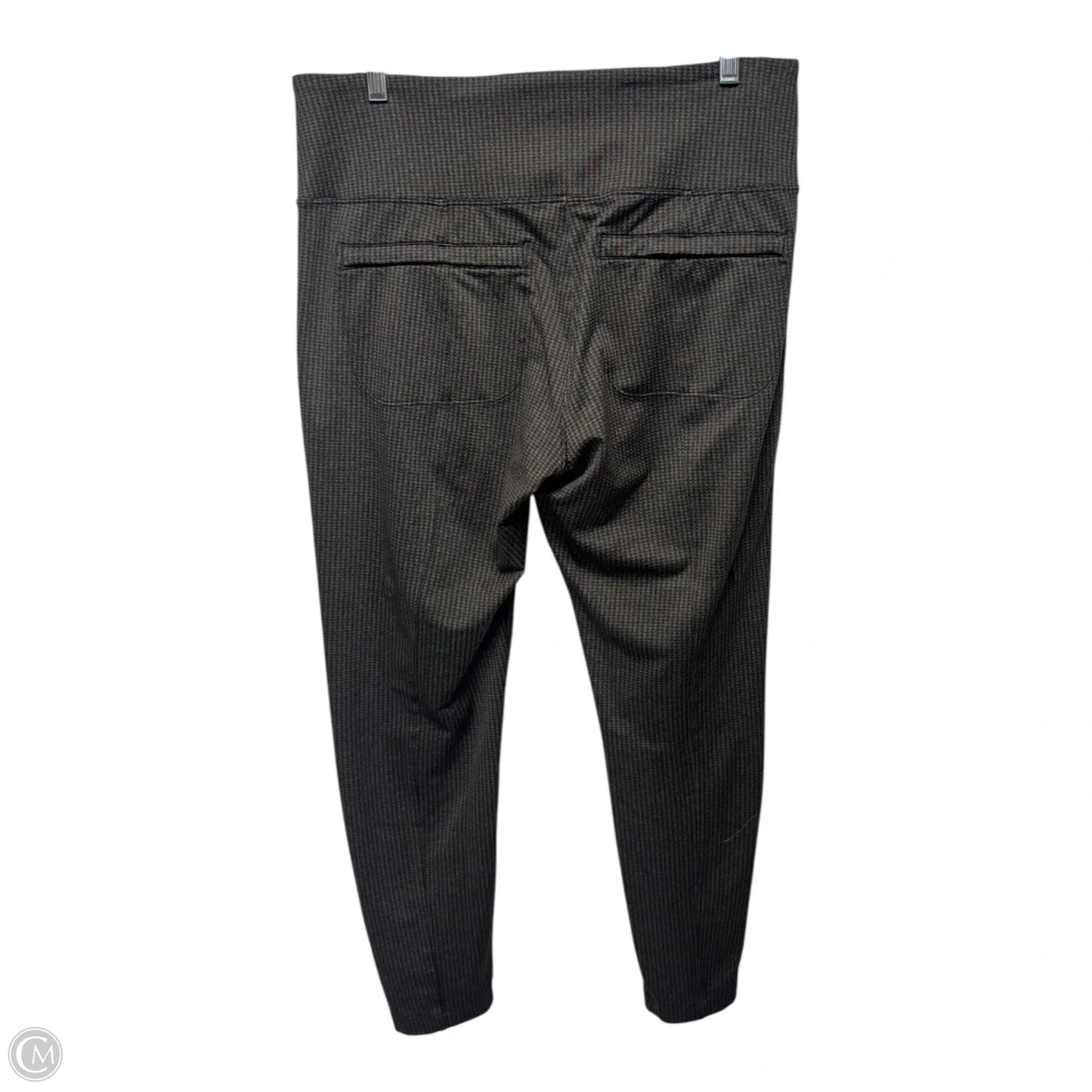 Houndstooth Athletic Leggings By Athleta In Black & Brown, Size: L