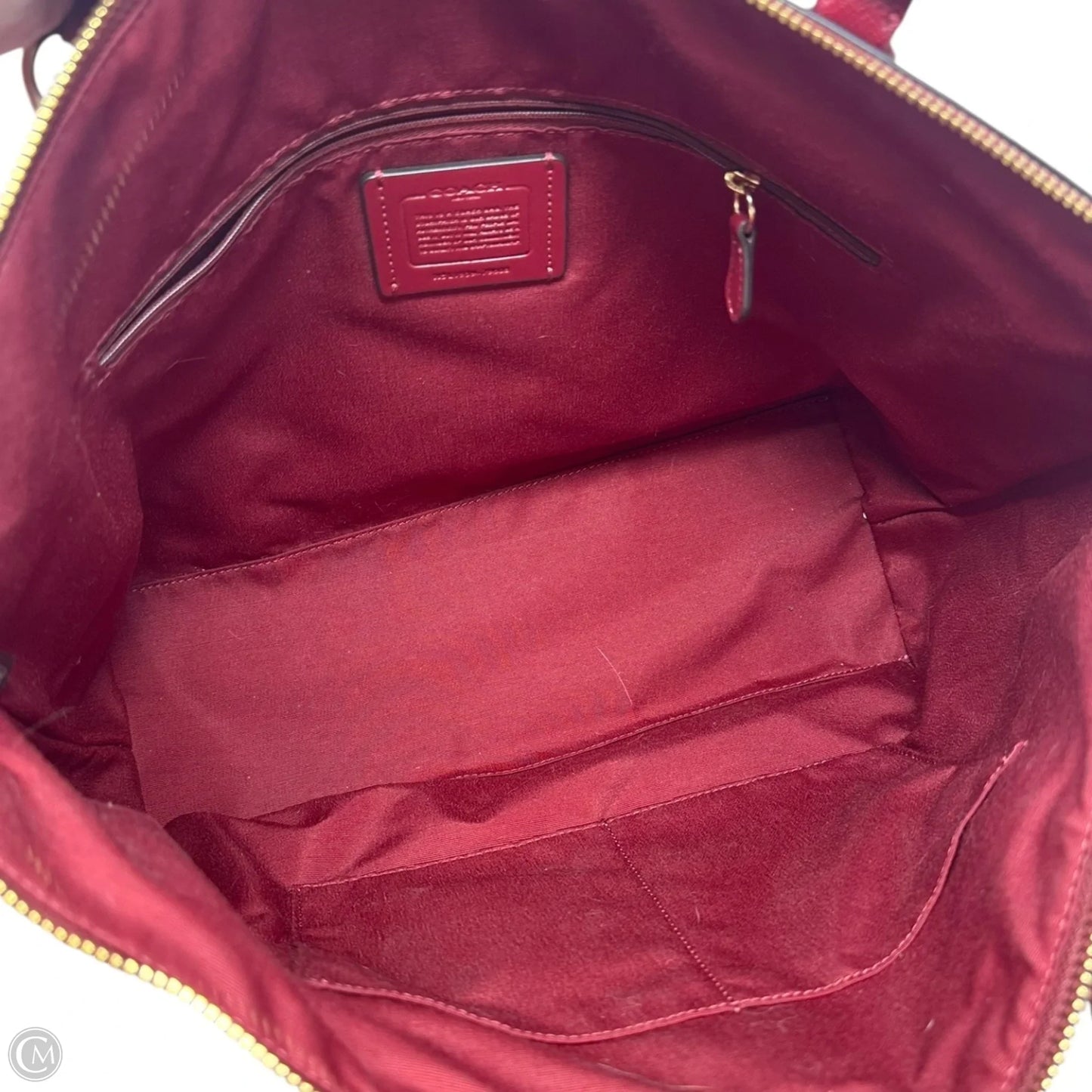 Gallery Tote Designer By Coach, Size: Large