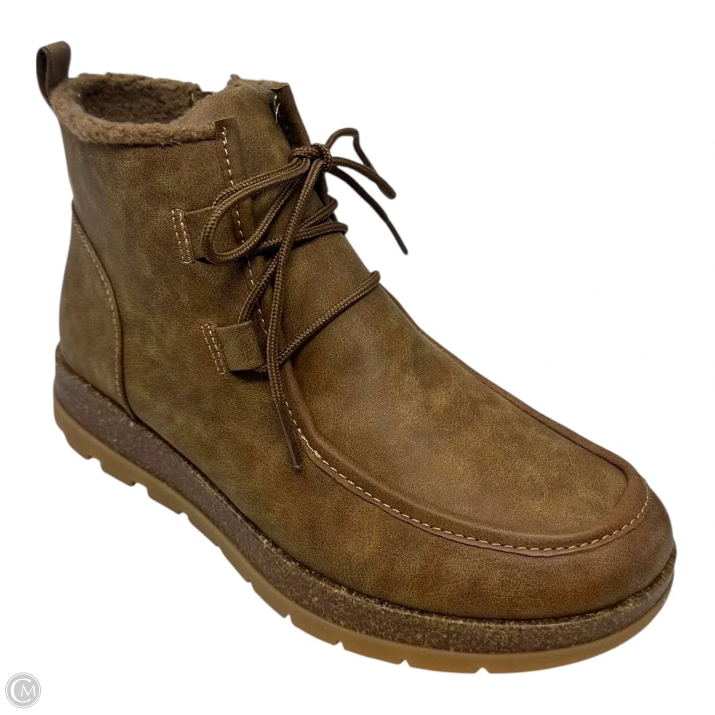 Boots Ankle Flats By Sofft In Brown, Size: 7.5
