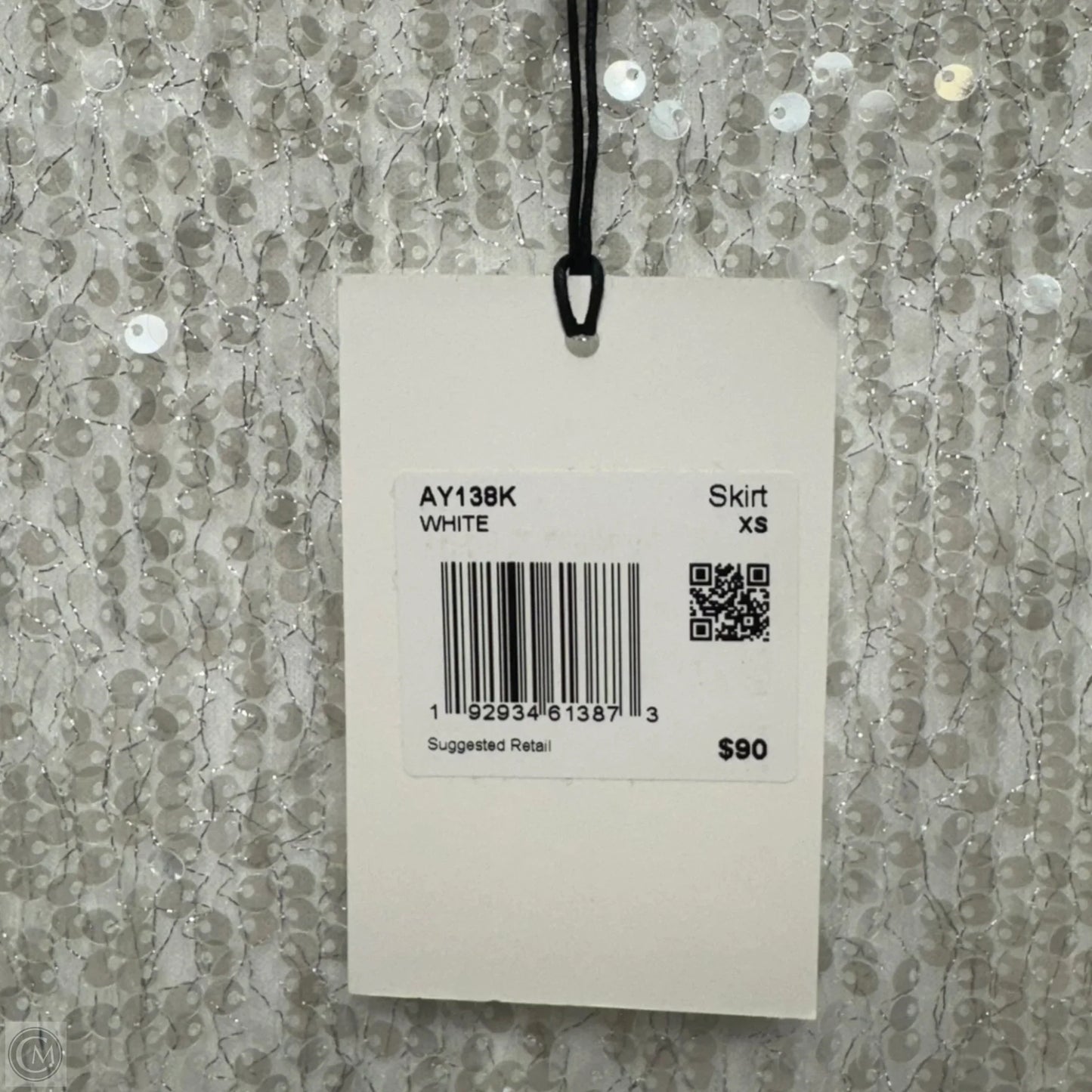 Sequin Skirt Maxi By Grey Lab In White, Size: Xs