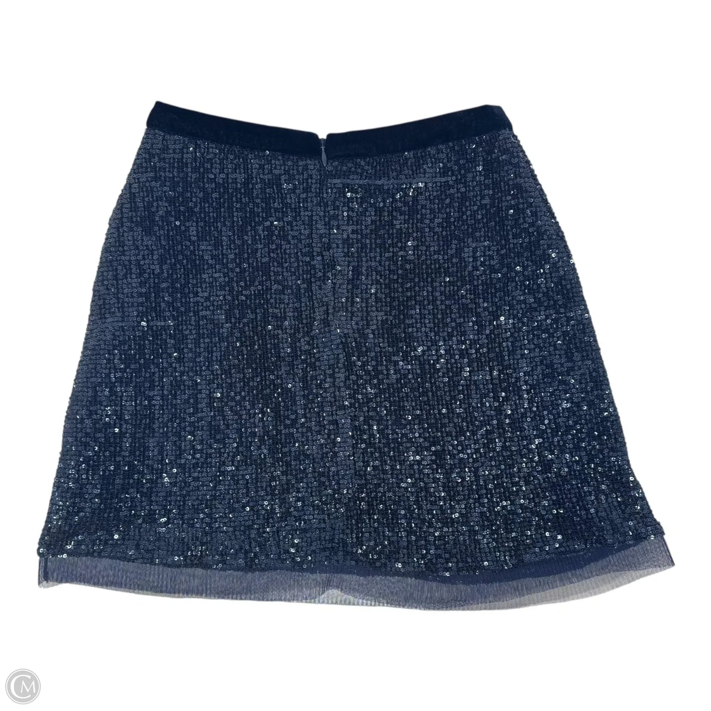 Wild Child Sequin Mesh Mini Skirt By Free People In Blue, Size: 0