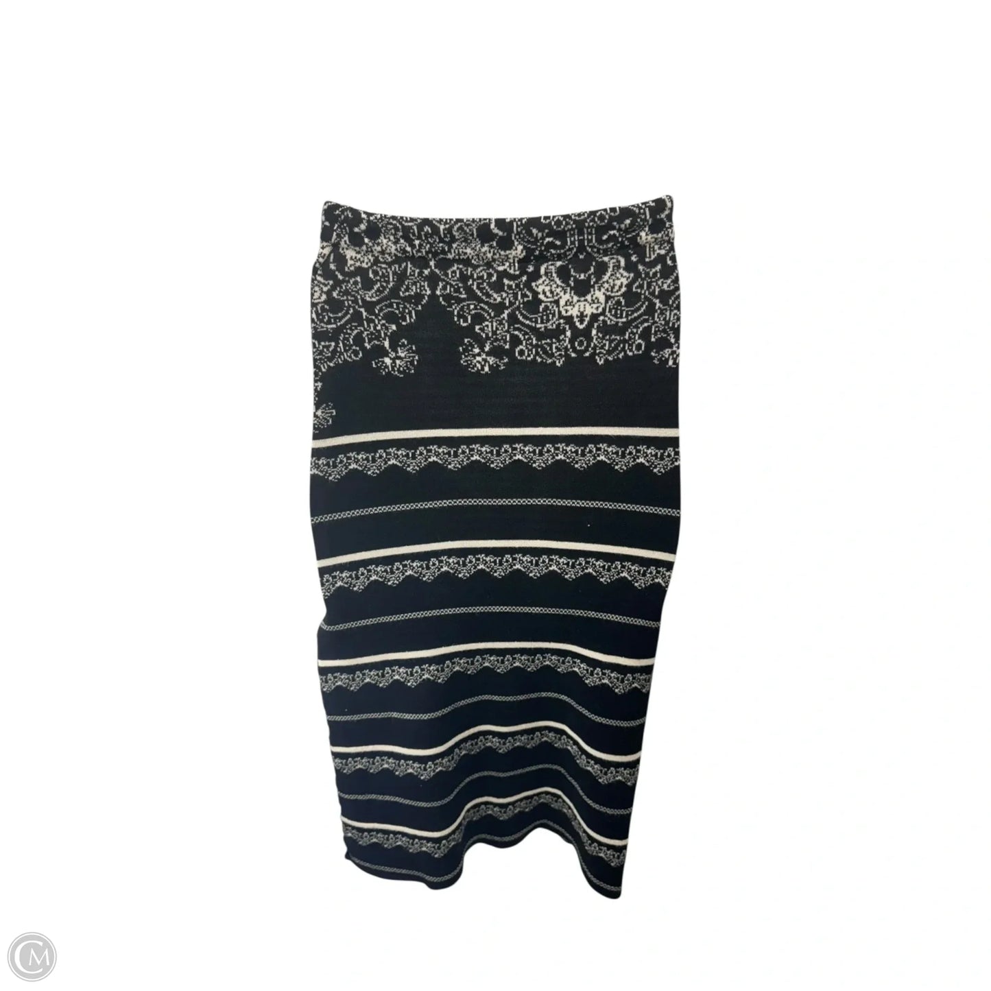 Skirt Maxi By Free People In Black & Cream, Size: Xs