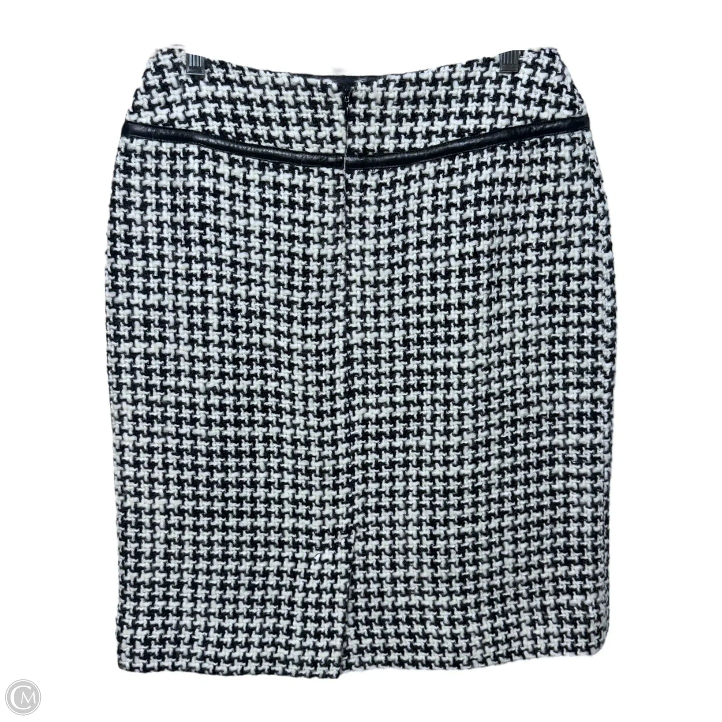 Wool Blend Skirt Midi By Tyler Boe In Black & Cream, Size: 6