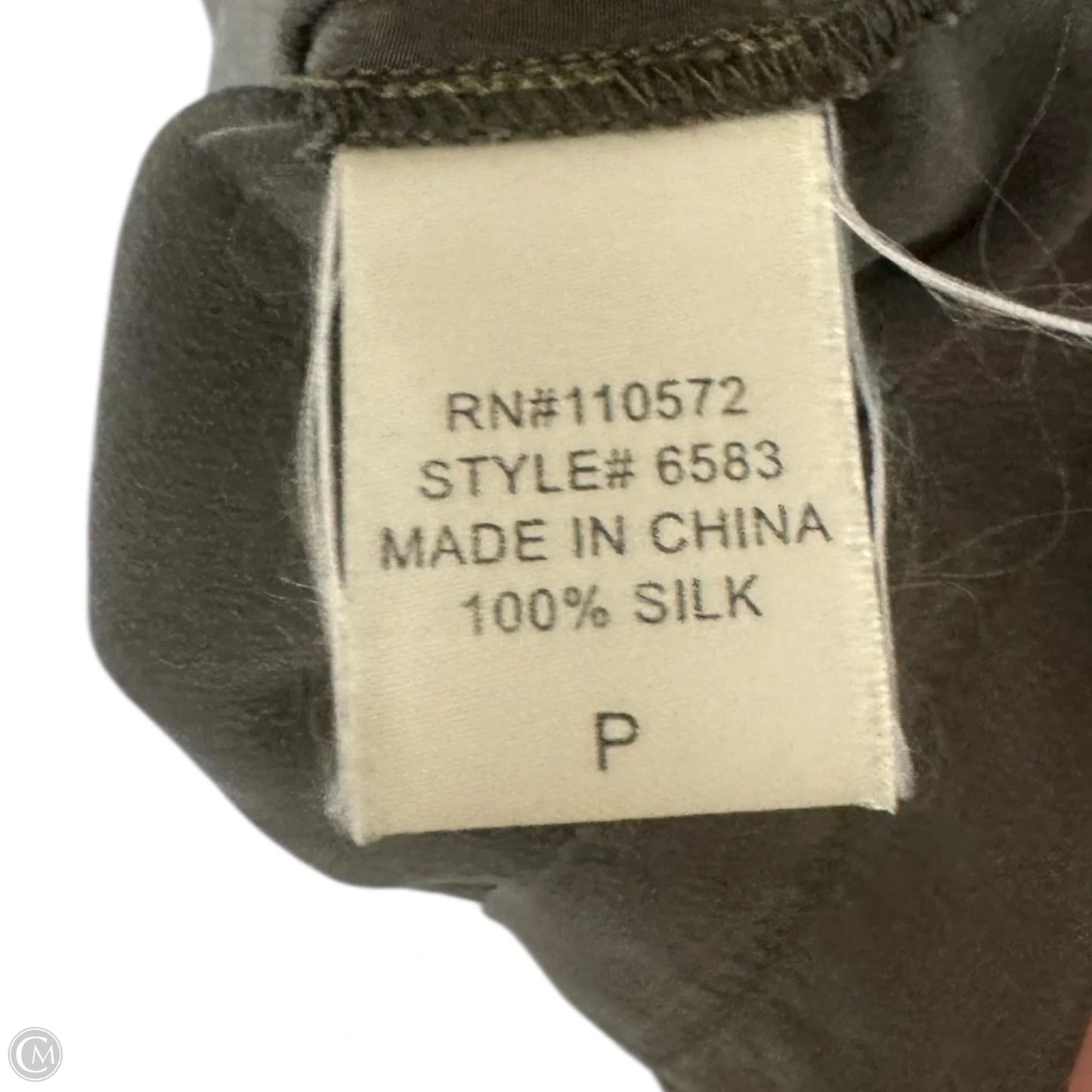 Silk Dress Casual Short By Cynthia Vincent In Green, Size: S