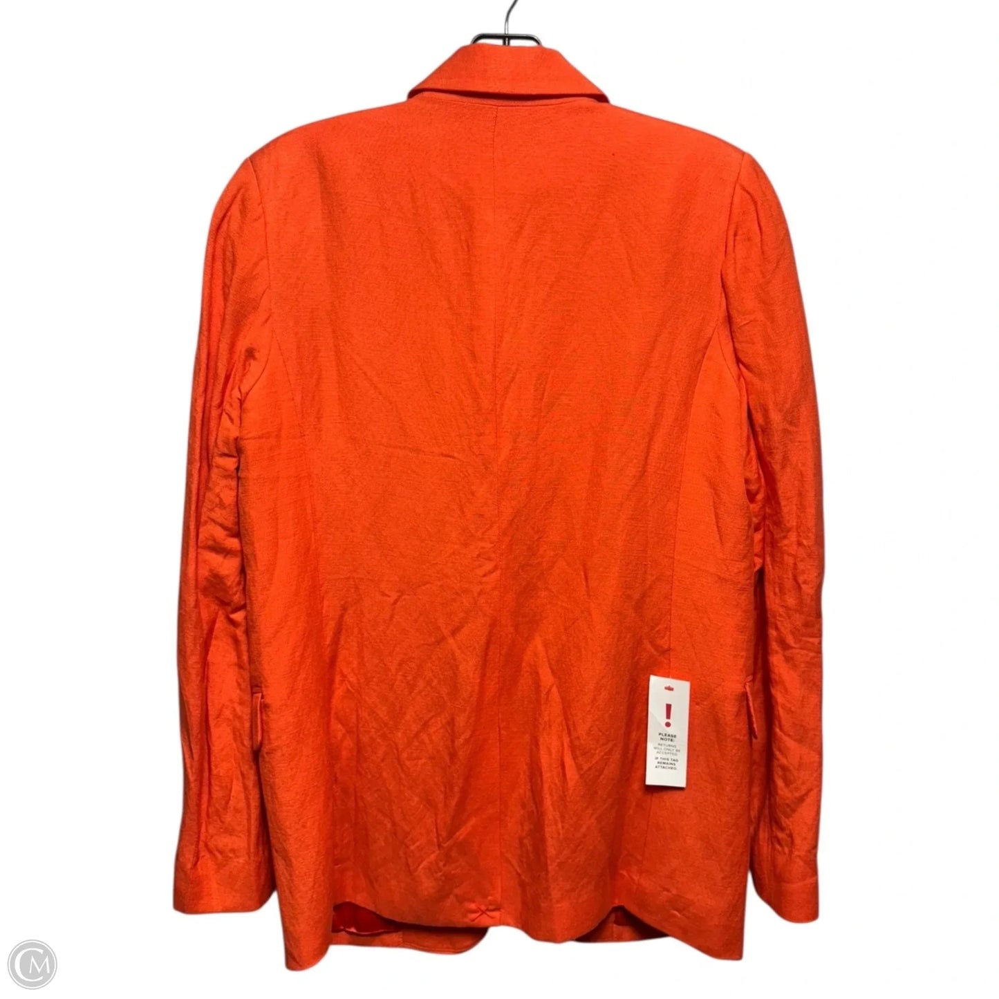 Linen Blend Blazer By Bardot In Orange, Size: S