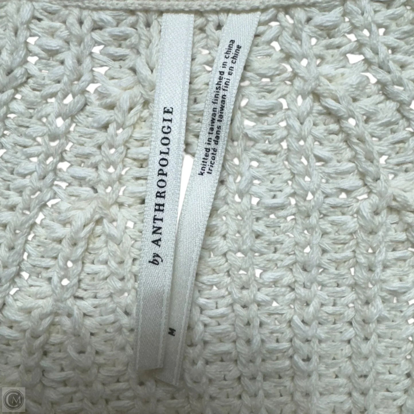 Sweater By Anthropologie In Cream, Size: M