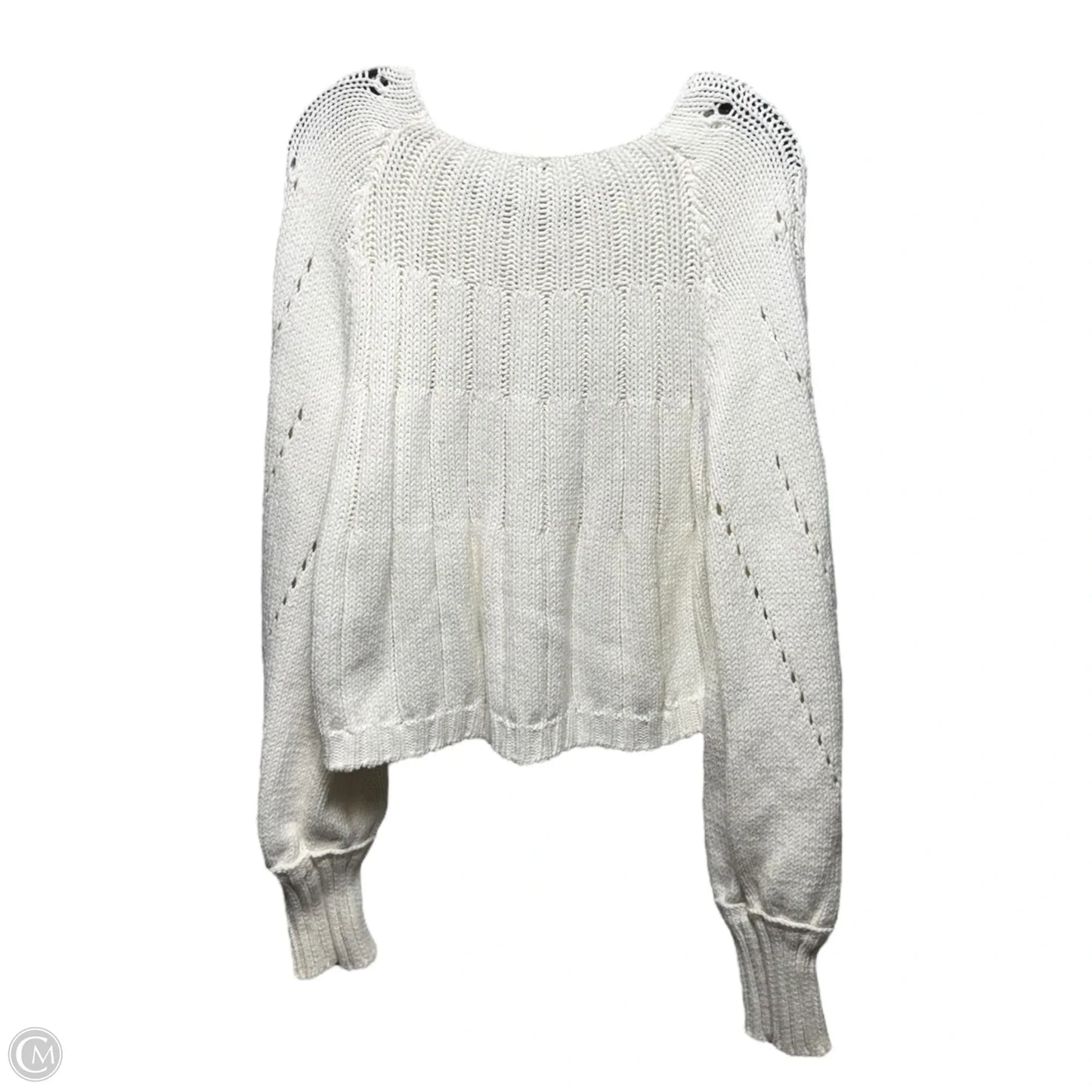 Sweater By Free People In White, Size: L