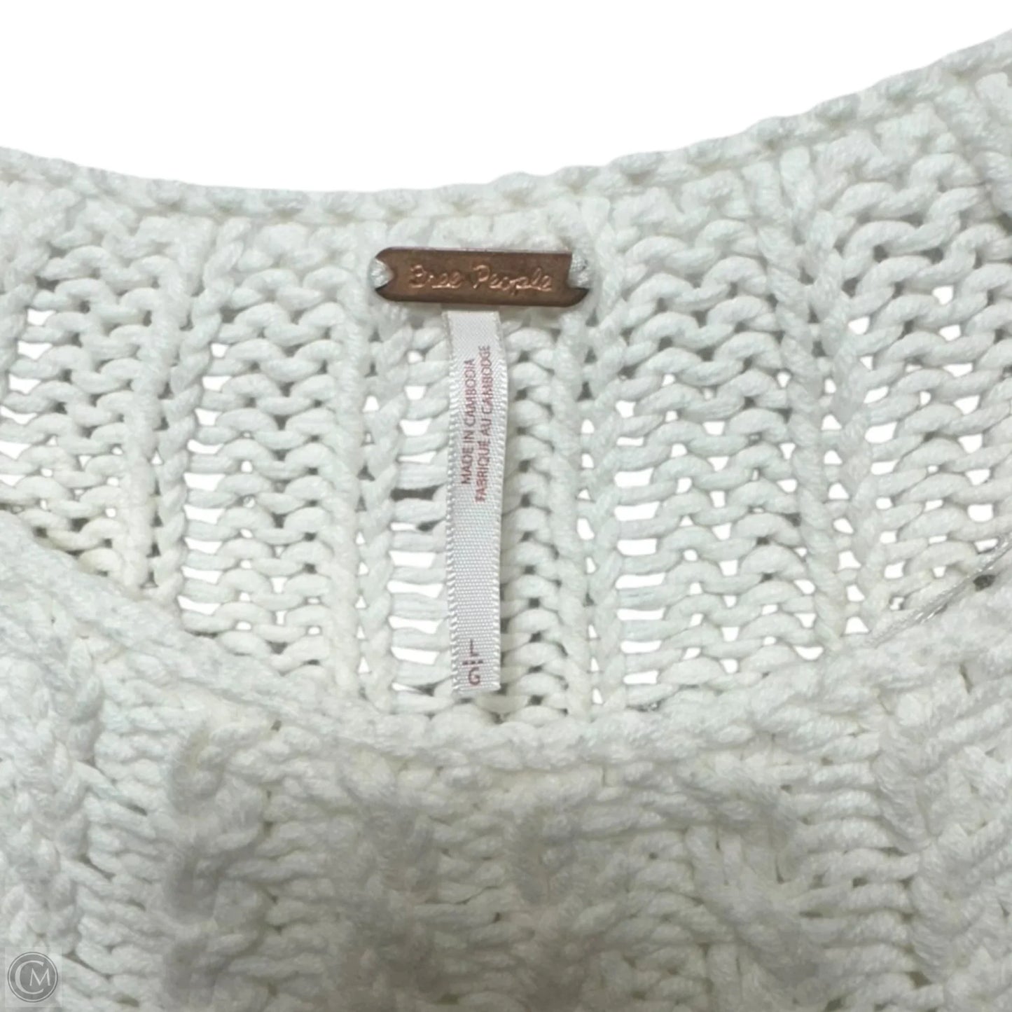 Sweater By Free People In White, Size: L
