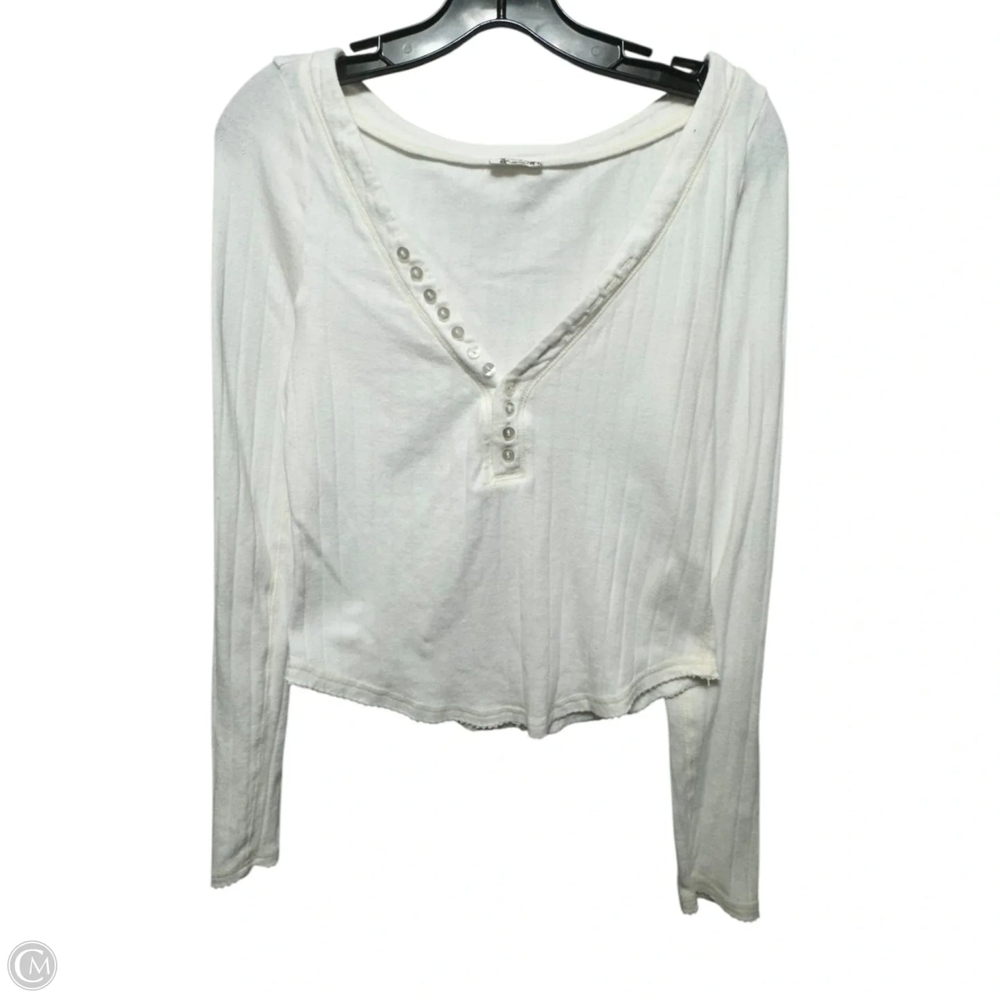 Top Long Sleeve By Free People In White, Size: M