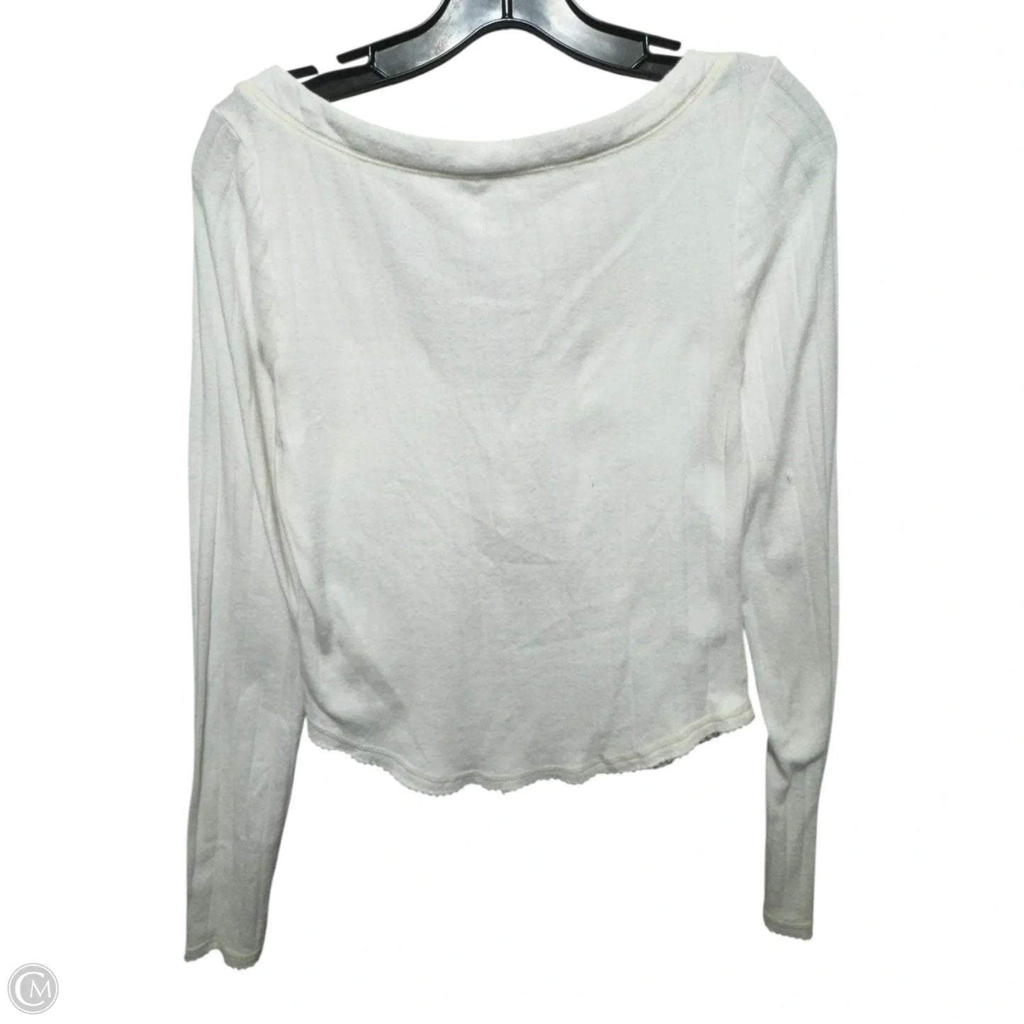 Top Long Sleeve By Free People In White, Size: M
