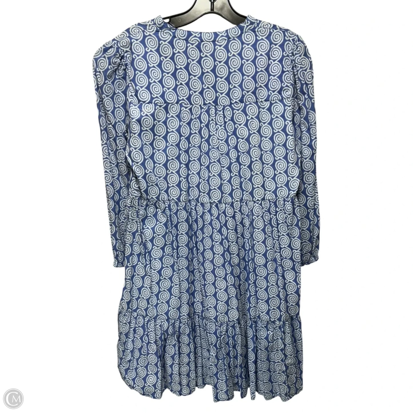 Dress Casual Short By Madison Mathew’s In Blue & White, Size: M