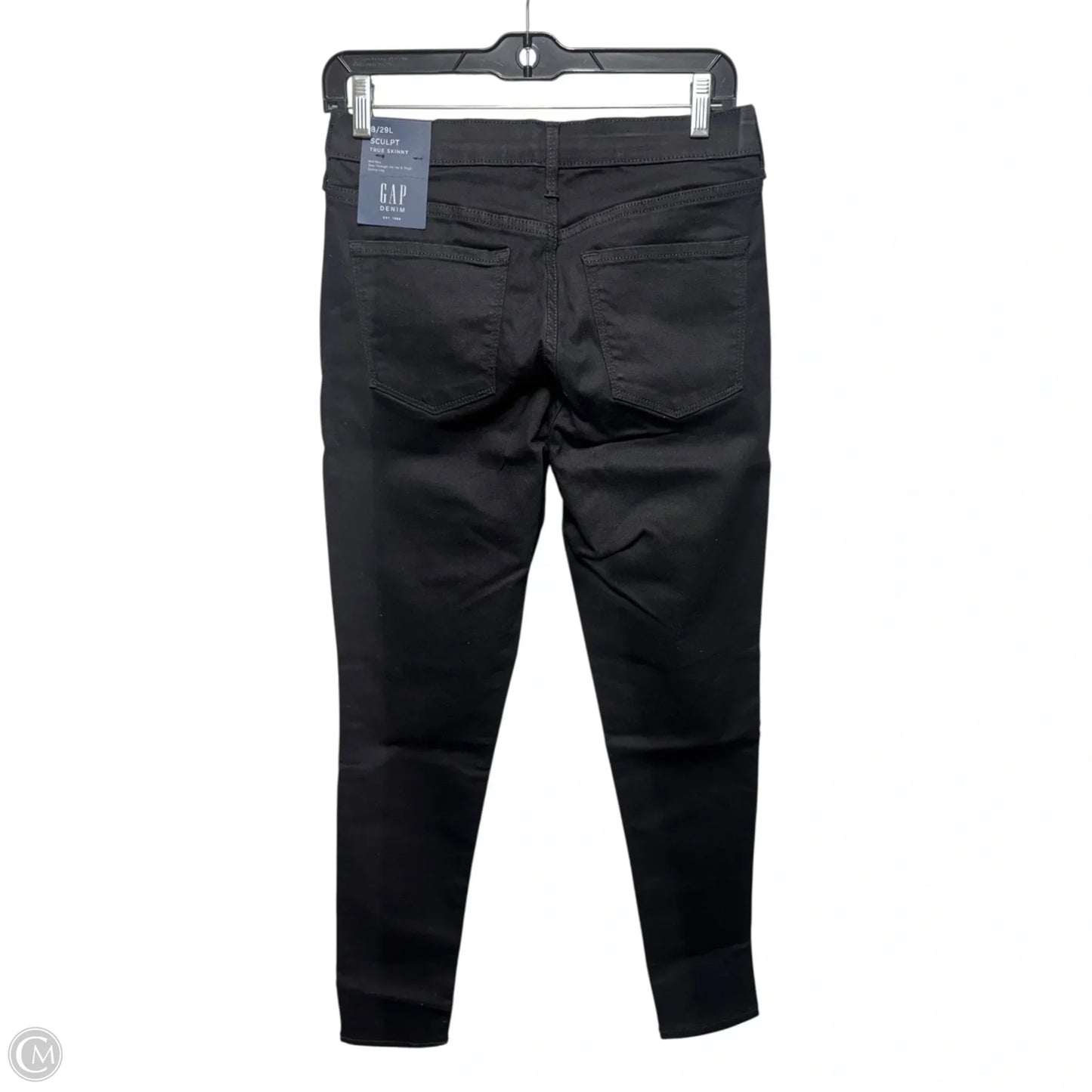 Jeans Skinny By Gap In Black, Size: 8