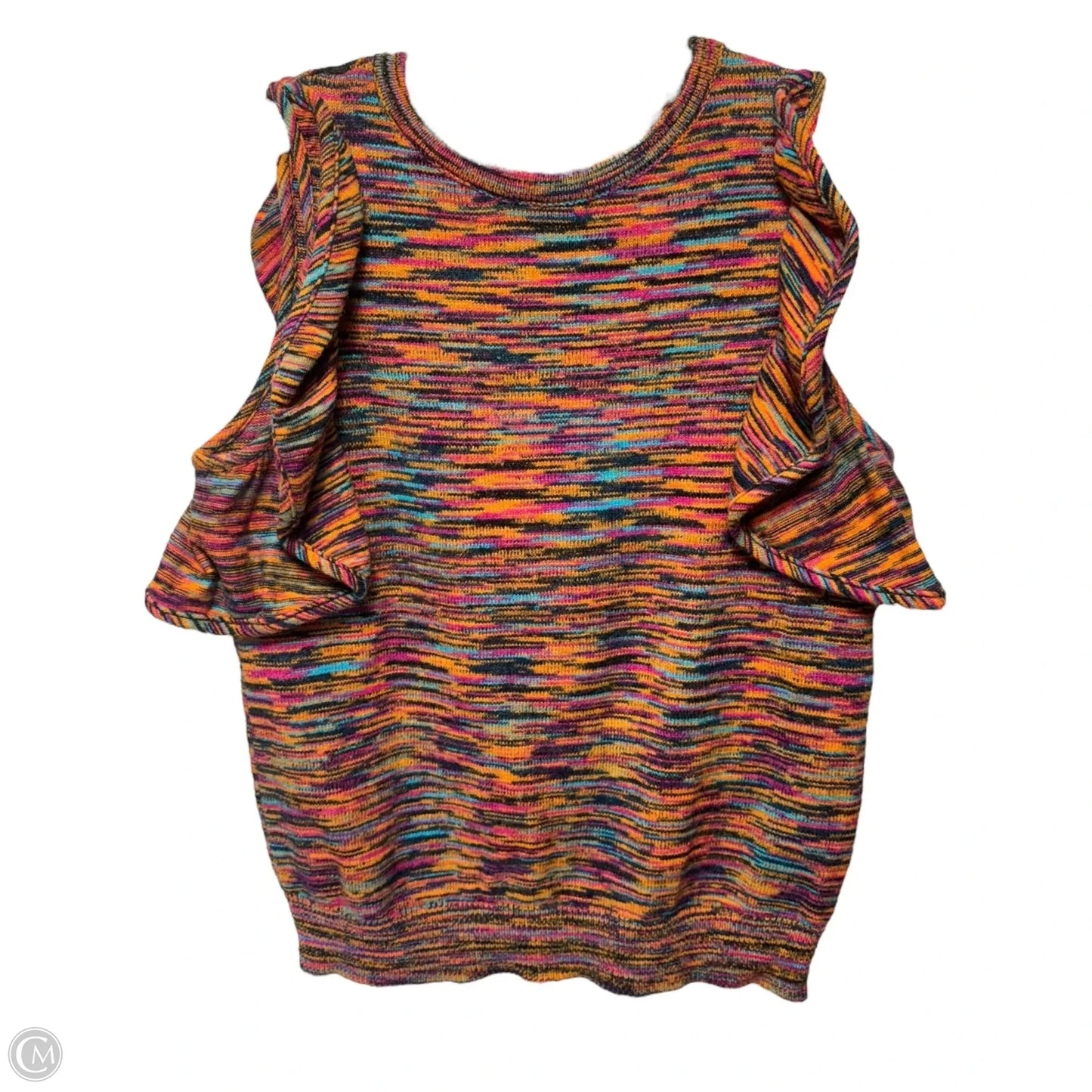 Ruby Flutter Sleeve Sweater Top By Anthropologie In Multi-colored, Size: S