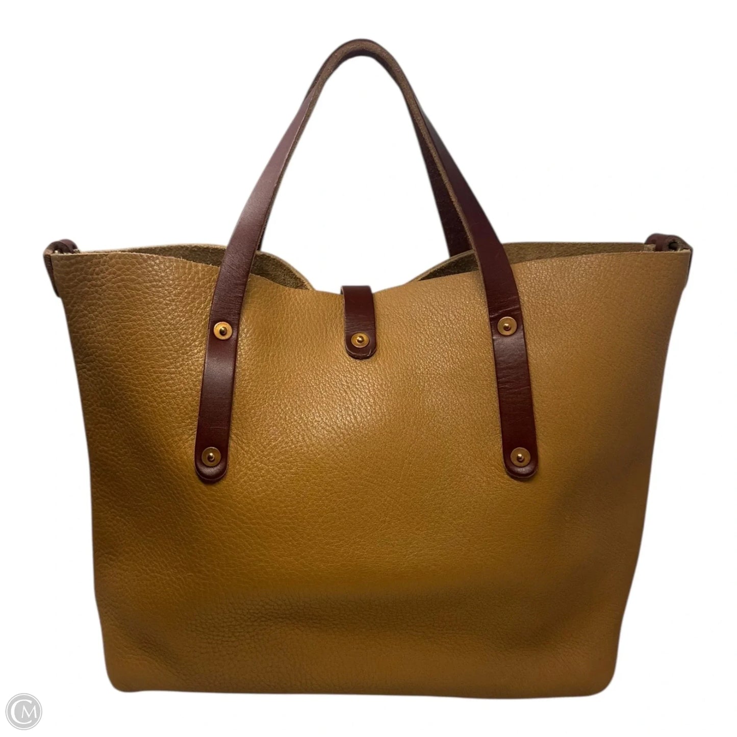 Tote Leather Unbranded, Size: Medium