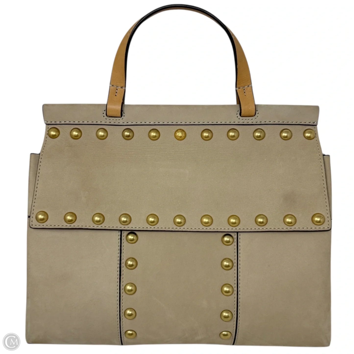 Block-T Studded Satchel
Designer By Tory Burch, Size: Medium