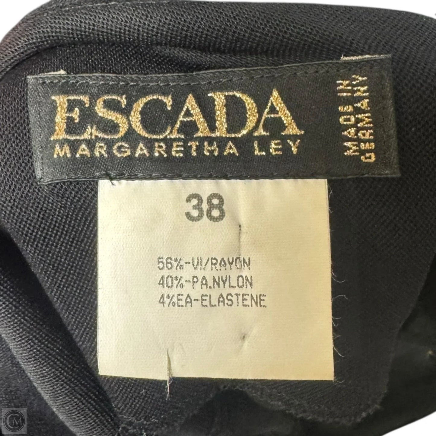 Sequin Embellished Dress Designer By Escada In Black, Size: 6