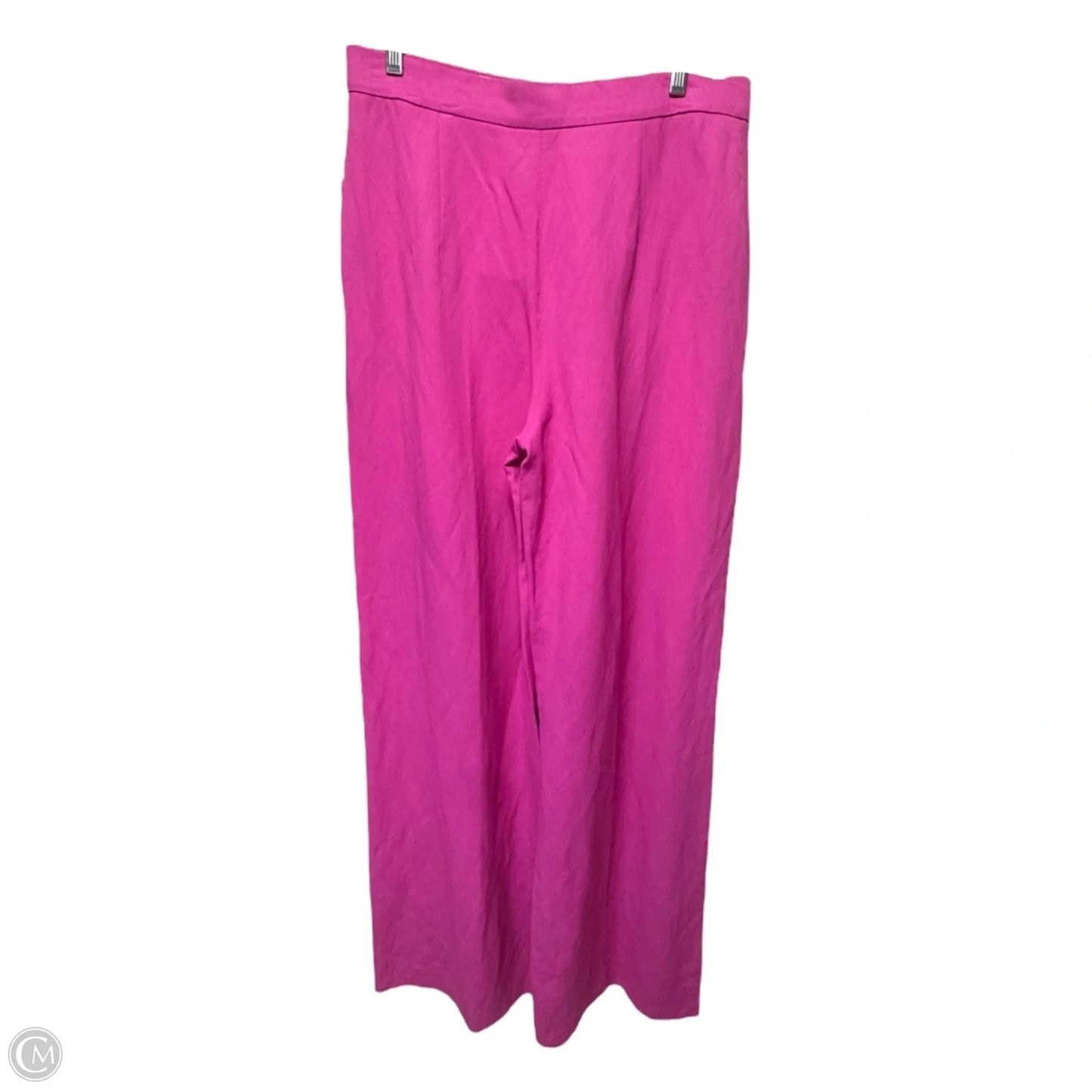 Malizia Wide-Leg Linen Pants Designer By Max Mara In Pink, Size: 12