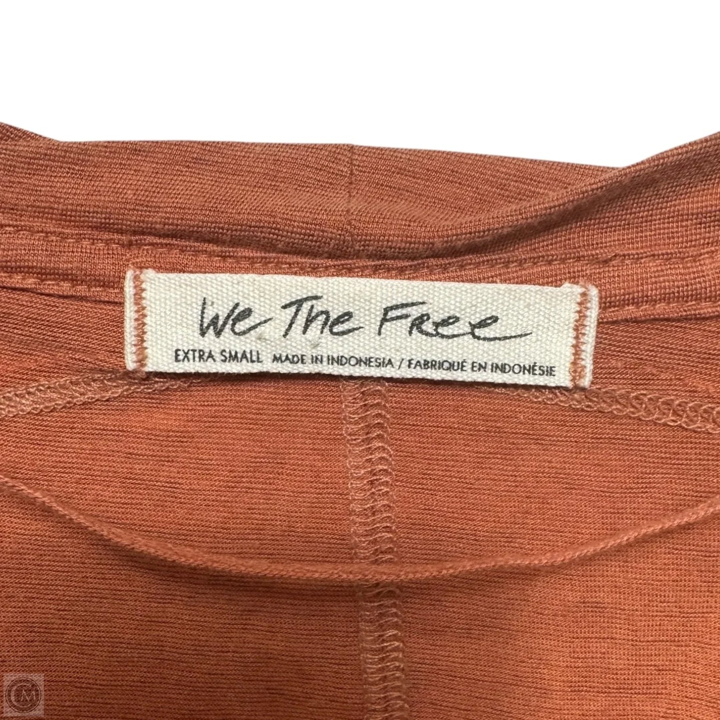 Nina Oversized V Neck Tee By We The Free In Orange, Size: XS