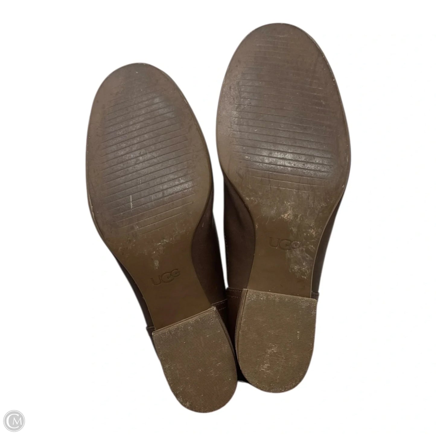 Bandara Block Heel Boots Designer By Ugg In Brown, Size: 9.5