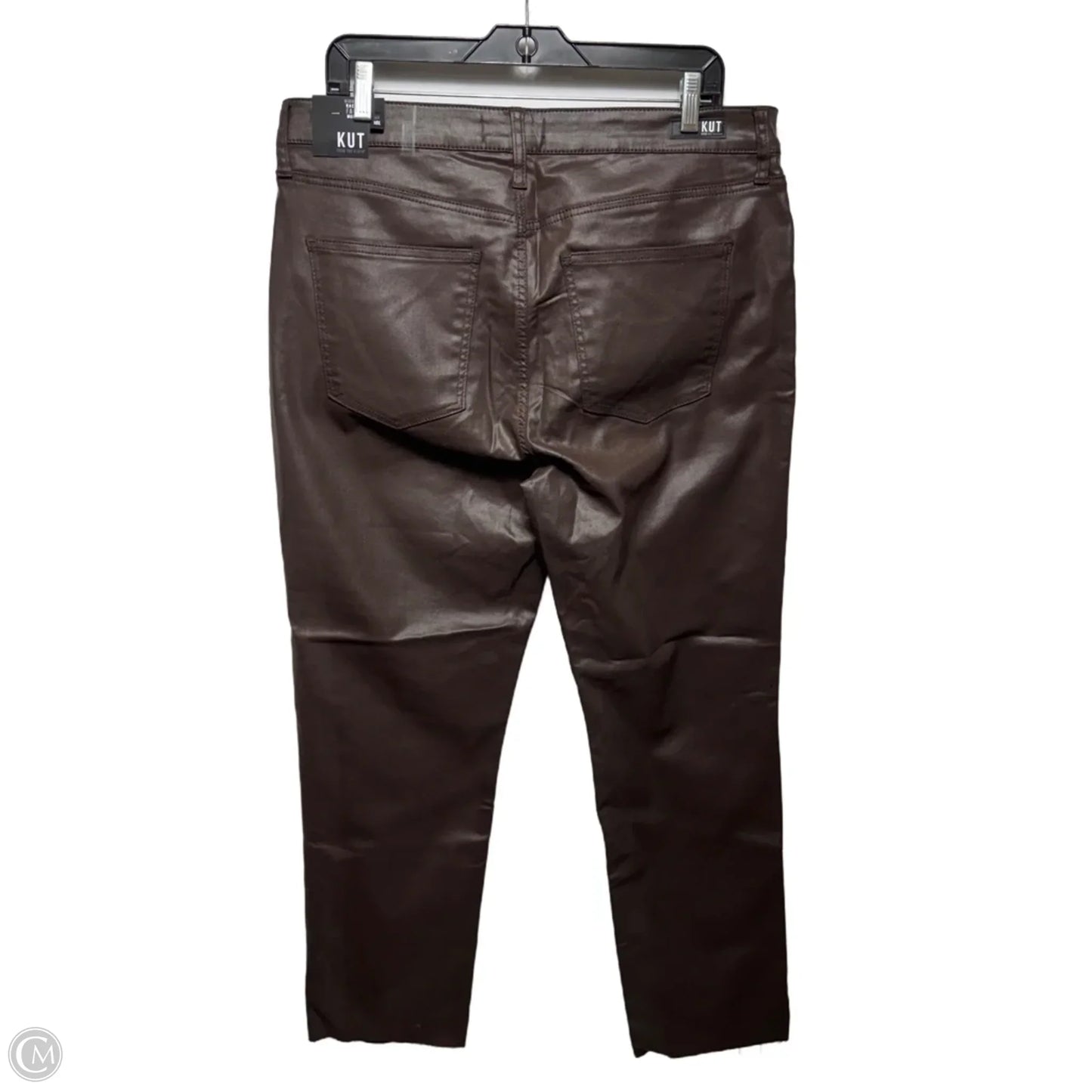 Coated Jeans Straight By Kut In Brown, Size: 16L