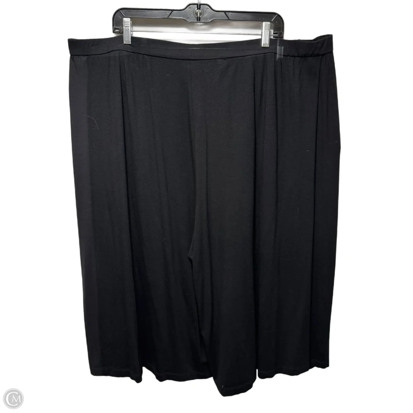 Skirt-Pants Wide Leg By Eileen Fisher In Black, Size: 3x