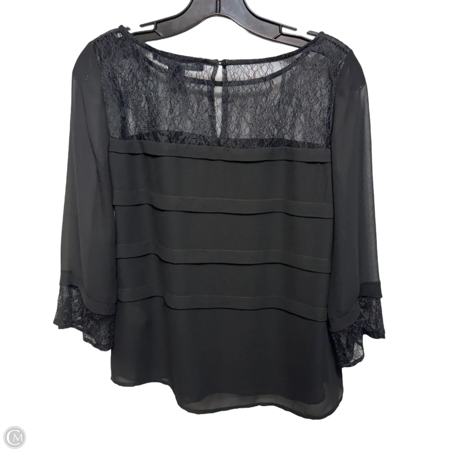 Top 3/4 Sleeve By French Connection In Black, Size: 6