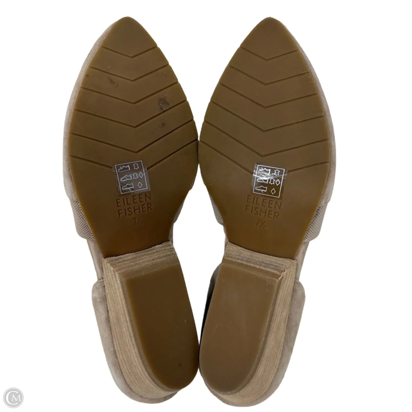 Hilly Suede Wedge d'Orsay Pumps By Eileen Fisher In Cream, Size: 7.5