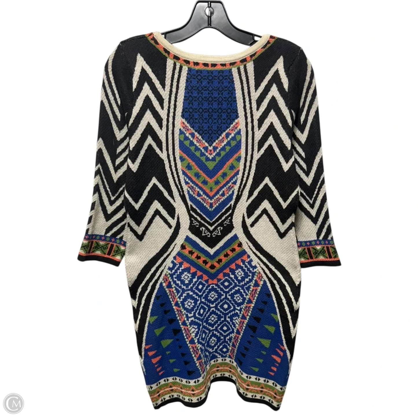 Knit Dress Casual Midi By Flying Tomato In Multi-colored, Size: M